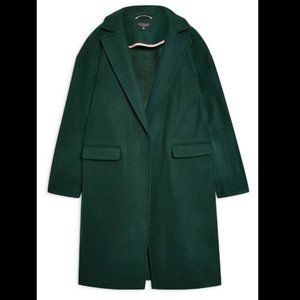 Topshop Forest Green Cromby Coat